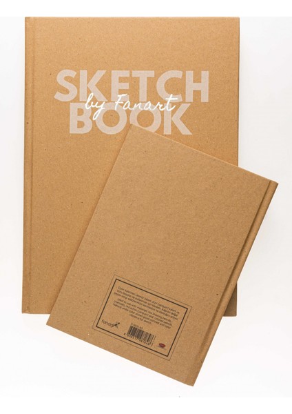 Academy Ciltli A4 Kraft Sketch Pad 96yp 80gr - Kraft