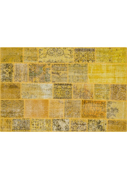 Patchwork El Dokuma Eskitme Halı 120 x 180 cm 5640