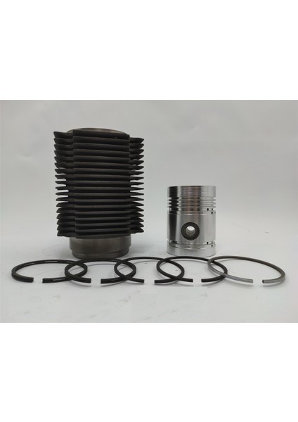 Kit ( Piston + Segman Seti + Motor Gömleği - Hava Soğutmalı - Çap : 76.20 mm ) : Lister/Petter/Lr - 1/Lr - 2