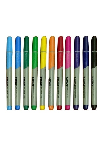 6068 Fineliner 0.4 mm Japon Uç 12 Renk Keçeli Kalem