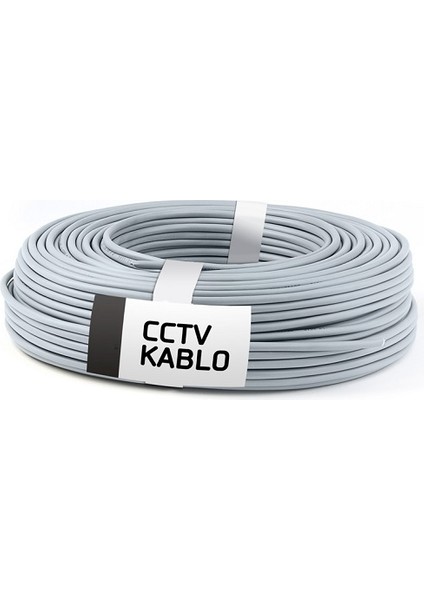 2+1 100MT Eco Cctv Kablosu 2X0,22X0,22