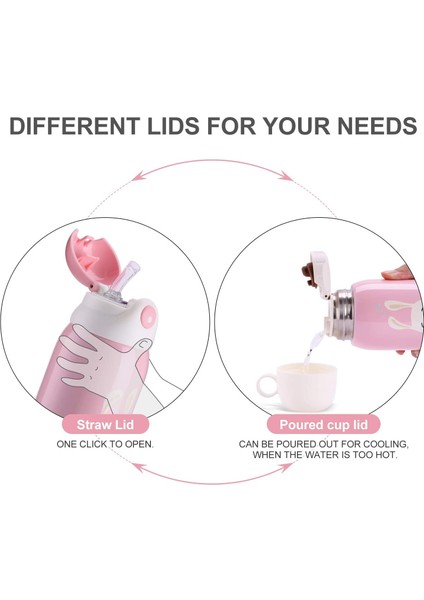 Hayvan Desenli Paslanmaz Çelik Çocuk Termosu 550ML (Yurt Dışından) modelleri