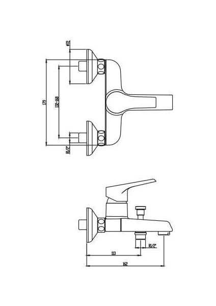 Visia Plus Banyo Bataryası Krom N2035502