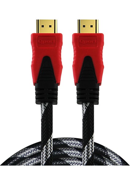 Q-Hdmı3 HDMI Kablo Ver1.4 Altın Uçlu 3D - 3m