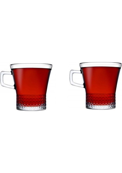 Paşabahçe 55703 Kuvars Kulplu Cam Bardak 2 Li