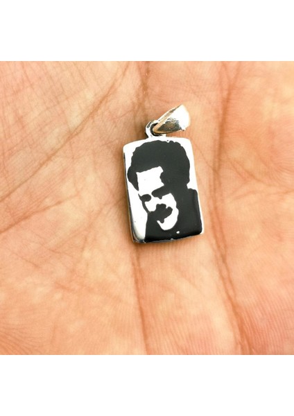Nazım Hikmet Ran Siületli 925 Ayar Gümüş Kolye Ucu modelleri