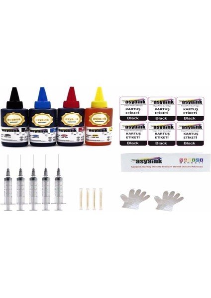 Uyumlu Mürekkep 4 Renk 4X100ML