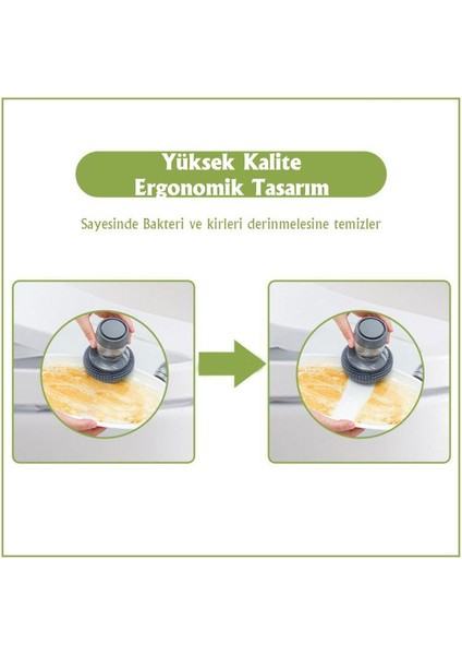 Deterjan Hazneli Bulaşık Yıkama Süngeri Pratik Temizleme Süngeri Banyo Lavabo
