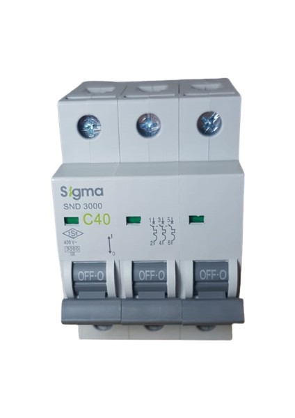 3X40A C/3ka W Otomatik Sigorta Sigma