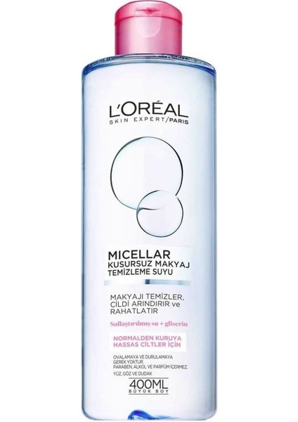 L'Oréal Paris Loreal Micellar Kuru ve Hassas Cilter Makyaj Temizleme Suyu 400 ml