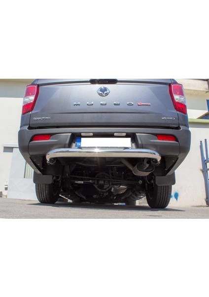 Ssangyong Musso Krom Arka Koruma Basamak Çap:76 2019 ve Sonrası modelleri