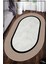Cappio Cappuccino-Siyah Şeritli Oval Halı (Makine'de Yıkanabilir) 2