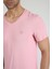 Erkek V Yaka T-Shirt Neo-Alpes Pembe 5