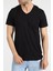 Erkek V Yaka T-Shirt Neo-Alpes Siyah 3