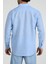 Relaxed Fit Düğmeli Yaka Gömlek Neo-Epherest Açık Mavi 3