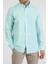 Slim Fit Düğmeli Yaka Gömlek Neo-Epherest Turkuaz 2