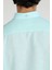 Slim Fit Düğmeli Yaka Gömlek Neo-Epherest Turkuaz 4