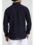 Slim Fit Düğmeli Yaka Gömlek Neo-Epherest Lacivert 3