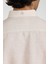 Slim Fit Düğmeli Yaka Gömlek Neo-Epherest Bej 4