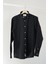 Slim Fit Düğmeli Yaka Gömlek Neo-Epherest Siyah 1