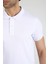 Erkek Polo Yaka T-Shirt Neo-Essential Beyaz 5
