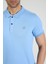 Erkek Polo Yaka T-Shirt Neo-Essential Açık Mavi 5