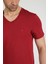 Erkek V Yaka T-Shirt Neo-Alpes Bordo 5