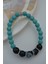 Turkuaz Taşlı ve Dantelli Akik Taşlı Bileklik 1
