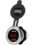 Alüminyum Alaşımlı Hızlı Şarj Qc 3.0 Voltmetre Şarj Cihazı İle Çift Usb Siyah Ll Kırmızı Işık Araba Motosiklet Plaj Arabası Rv Suv (Yurt Dışından) 1