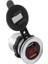 Alüminyum Alaşımlı Hızlı Şarj Qc 3.0 Voltmetre Şarj Cihazı İle Çift Usb Siyah Ll Kırmızı Işık Araba Motosiklet Plaj Arabası Rv Suv (Yurt Dışından) 2