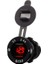 Alüminyum Alaşımlı Hızlı Şarj Qc 3.0 Voltmetre Şarj Cihazı İle Çift Usb Siyah Kabuk Kırmızı Işık Araba Motosiklet Plaj Arabası Rv Suv (Yurt Dışından) 2