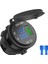 12V / 24V Hızlı Şarj 3.0 Araba Ette Soket Usb Şarj Cihazı Led Voltmetre Ampermetre Siyah & Mavi (Yurt Dışından) 1