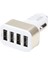 Adaptör Şarj Cihazı Şarj Arabası Usb Metal Soket 4 Port Cep Telefonu 4.0A (Yurt Dışından) 1