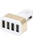 Adaptör Şarj Cihazı Şarj Arabası Usb Metal Soket 4 Port Cep Telefonu 4.0A (Yurt Dışından) 2