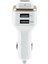 Evrensel Çift Akıllı Usb Bağlantı Noktaları Dokunmatik Lamba Akıllı Blutooth Kulaklık Araç Şarj Cihazı -Beyaz (Yurt Dışından) 1