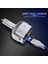 12V Araç Şarj Cihazı Çakmak Soket Splitter Hızlı Şarj Çift Usb Voltaj Göstergesi Evrensel Araç Adaptörü-Gümüş (Yurt Dışından) 5