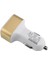 Se Üçlü Usb Evrensel Araç Şarj Adaptörü 3-Port 2.1A 1A 1A Telefonlar Için -Altın (Yurt Dışından) 3