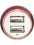 12V 24V 3.1A Araba Ikiz Çift Usb Çıkışlı Şarj Adaptörü(Yurt Dışından) 4