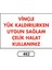 - Vinçle Yük Kaldırılırken Uygun Halat Kullanınız Uyarı Ikaz Levhası 25X35 cm 1