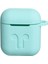 Airpods Kulaklık ve Şarj Ünitesi Için Silikon Kılıf + Kulaklık Askılık + Çengel - Turkuaz 1