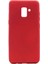 - Samsung Galaxy A8 Plus 2018 - Kılıf Mat Soft Premier Silikon Kapak - Kırmızı - T1608 1