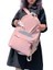 Kontrast Renkli Unisex Okul Sırt Çantası-Pembe 3