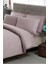 Çift Kişilik Premium Basic Stripe Saten Nevresim Takımı Lila 1