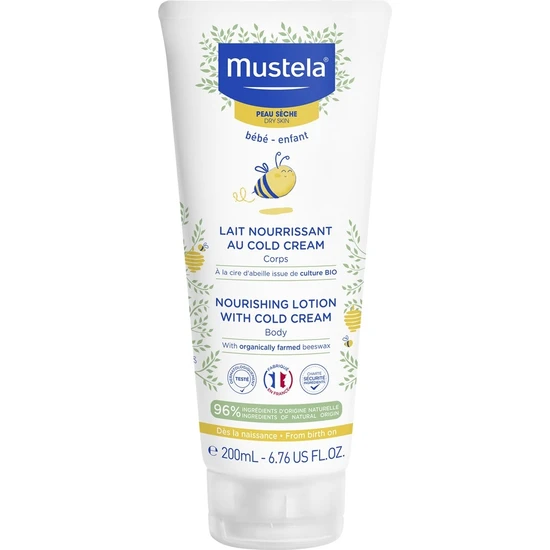 Mustela Cold Cream İçeren Besleyici Vücut Losyonu 200 ml