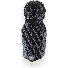 Zampa Shiny Kapüşonlu Mont Siyah Xlarge