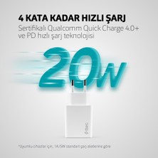 Ttec Smartcharger Pd 20W Seyahat Hızlı Şarj Aleti Beyaz