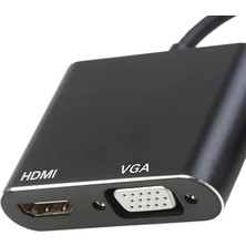 Alfais 4769 USB 3.0 To Hdmı VGA 1080P Monitör Genişletici Çevirici Dönüştürücü Adaptör