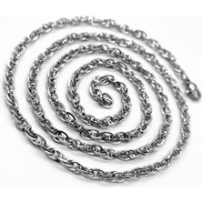 Osmanlı Gümüş Singapur Erkek Kadın Çelik Kolye Cklsıngapur-Gms