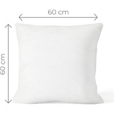 Valena Home 2'li Kırlent Kılıfı Iç Yastığı Minder 60 x 60 cm 600 gr Silikon Elyaf