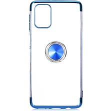 ZORE Galaxy M31S Kılıf Zore Gess Kenarları Renkli Yüzük Aparatlı Kılıf